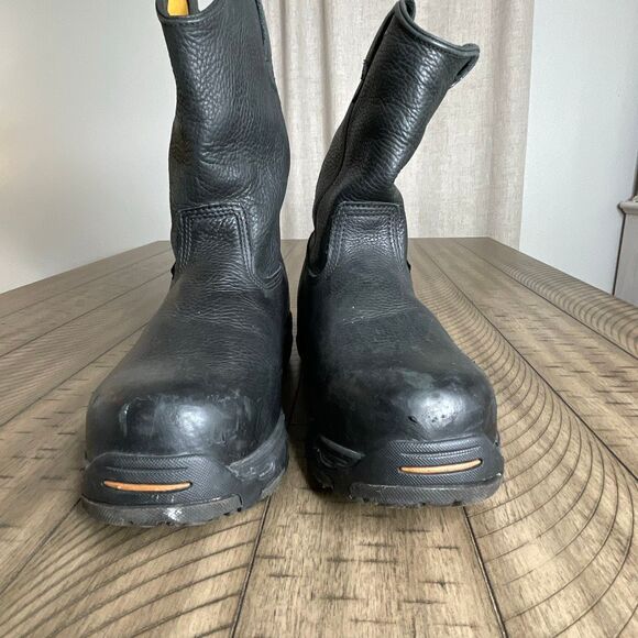 GEORGIA BOOT DIAMOND TRAX STEEL TOE WATERPROOF WORK WELLINGTON G4693 Size 9.5 Wi - Picture 4 of 9